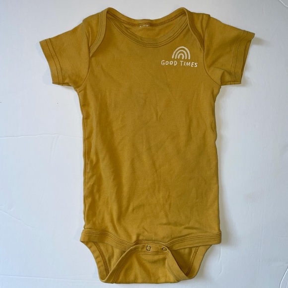 Little Adi Co ‘Good Times’ Mustard Onesie - Picture 1 of 4